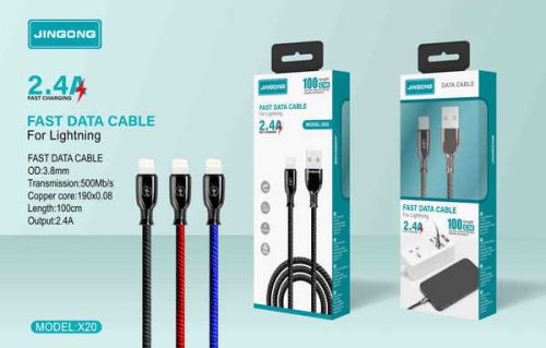 Jingong X20 Fast Data Cable A Jingong X20 adatkábel