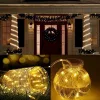 100 Fejű LED Fénycső Dekoráció – 12 méter, Meleg Fény
