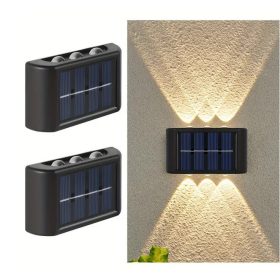   Napelemes Fali Lámpa – Kétirányú Fénykibocsátás - 2 db