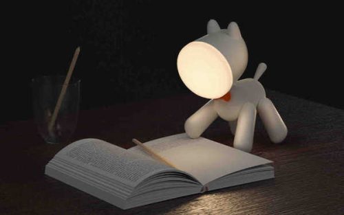 Kutya formájú éjjeli lámpa – Hangulatos fény és egyedi design - Világos