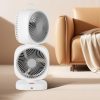 Hordozható ventilátor – Színes külső gyűrűvel, USB töltéssel