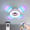 Bluetooth‑os összecsukható LED RGB lámpa-piros