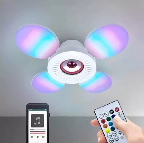 Bluetooth‑os összecsukható LED RGB lámpa-piros