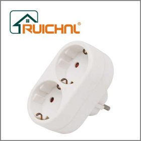   RUICHNL 2 aljzatos konnektor adapter – Kényelmes és biztonságos áramelosztás