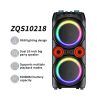 ZQS10218 Hordozható Bluetooth Party Hangszóró – Erőteljes Hangzás és LED Fények