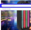 Hordozható Bluetooth Party Hangszóró – Erőteljes Basszus és Színes LED Fények